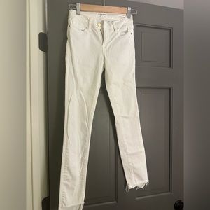 Frame white jeans